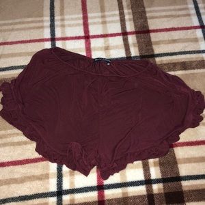 Brandy Melville Burgundy Vodi Shorts